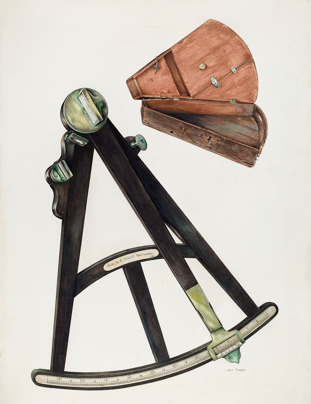 Octant (1939) by John Thorsen. Original from The National Gallery of Art. Digitally enhanced by rawpixel.