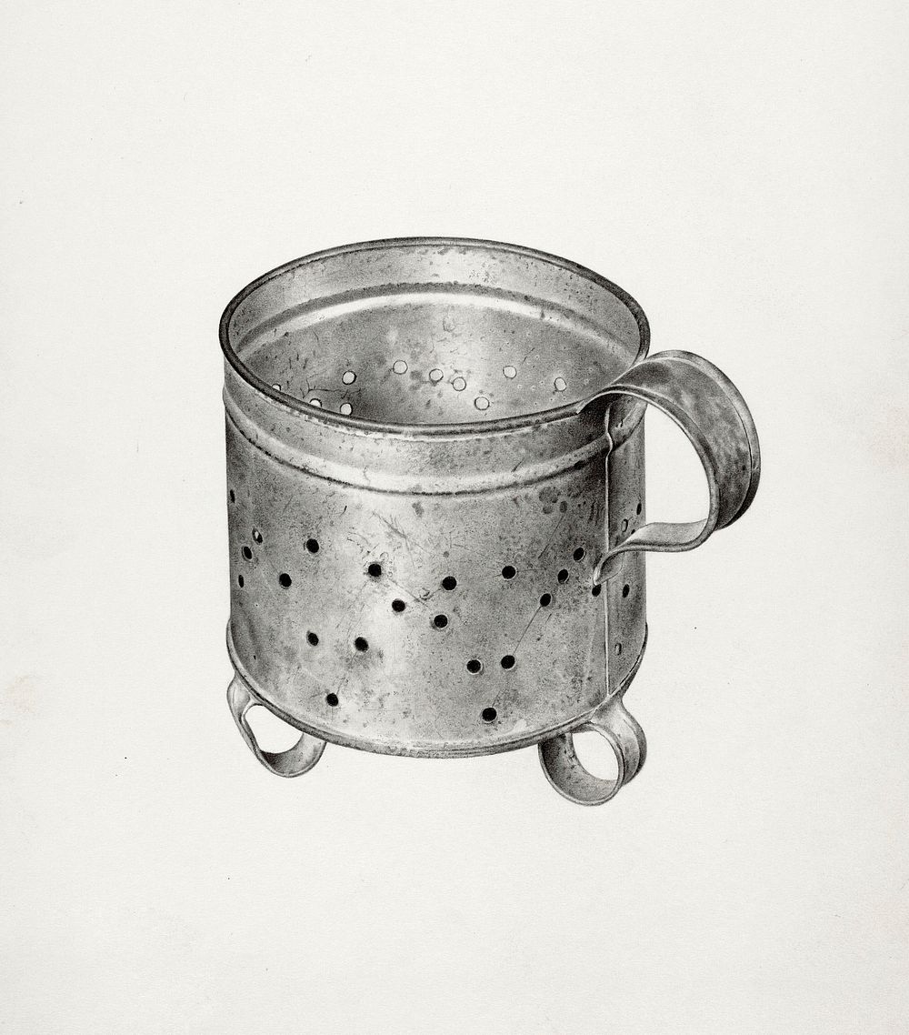 German Cheese Strainer (ca. 1940) by Amelia Tuccio. Original from The National Gallery of Art. Digitally enhanced by…