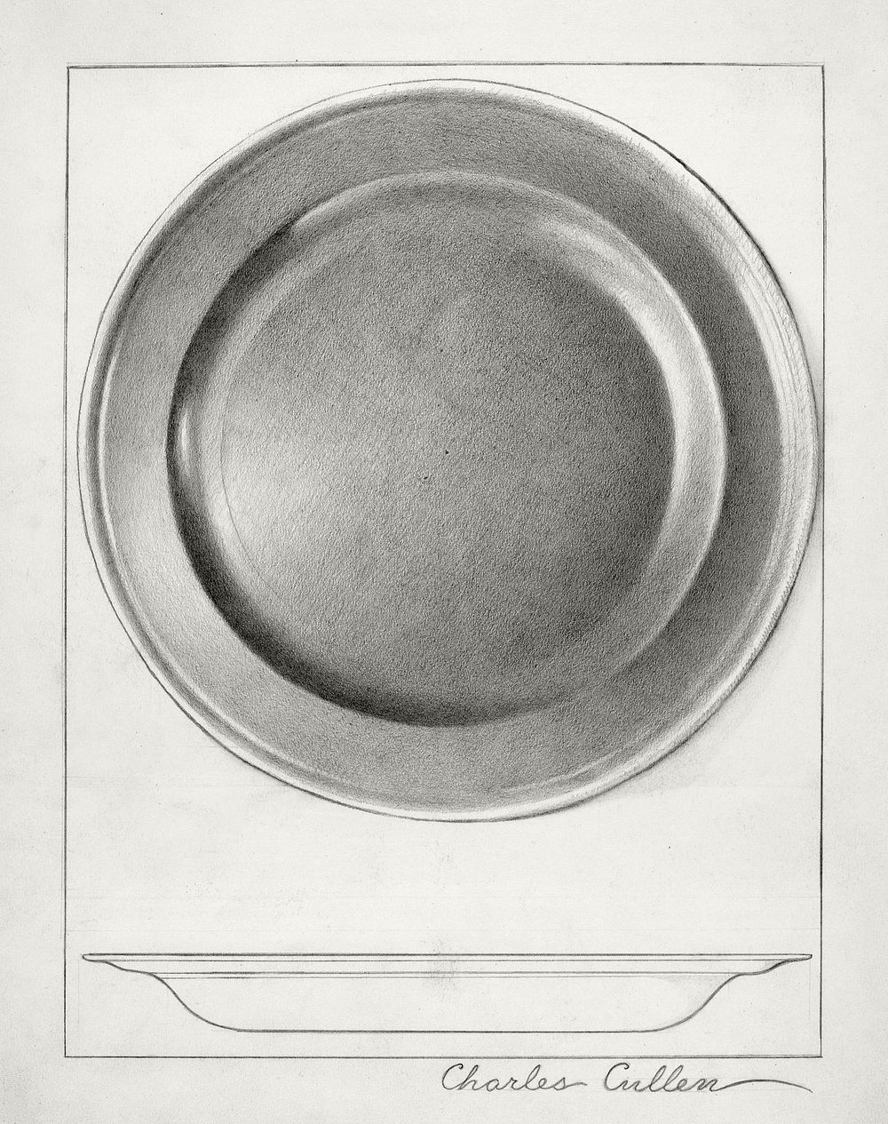 Pewter Plate (ca. 1936) by Charles Cullen. Original from The National Gallery of Art. Digitally enhanced by rawpixel.