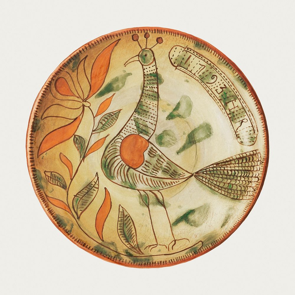 Vintage plate illustration, remixed from the artwork by Hedwig Emanuel