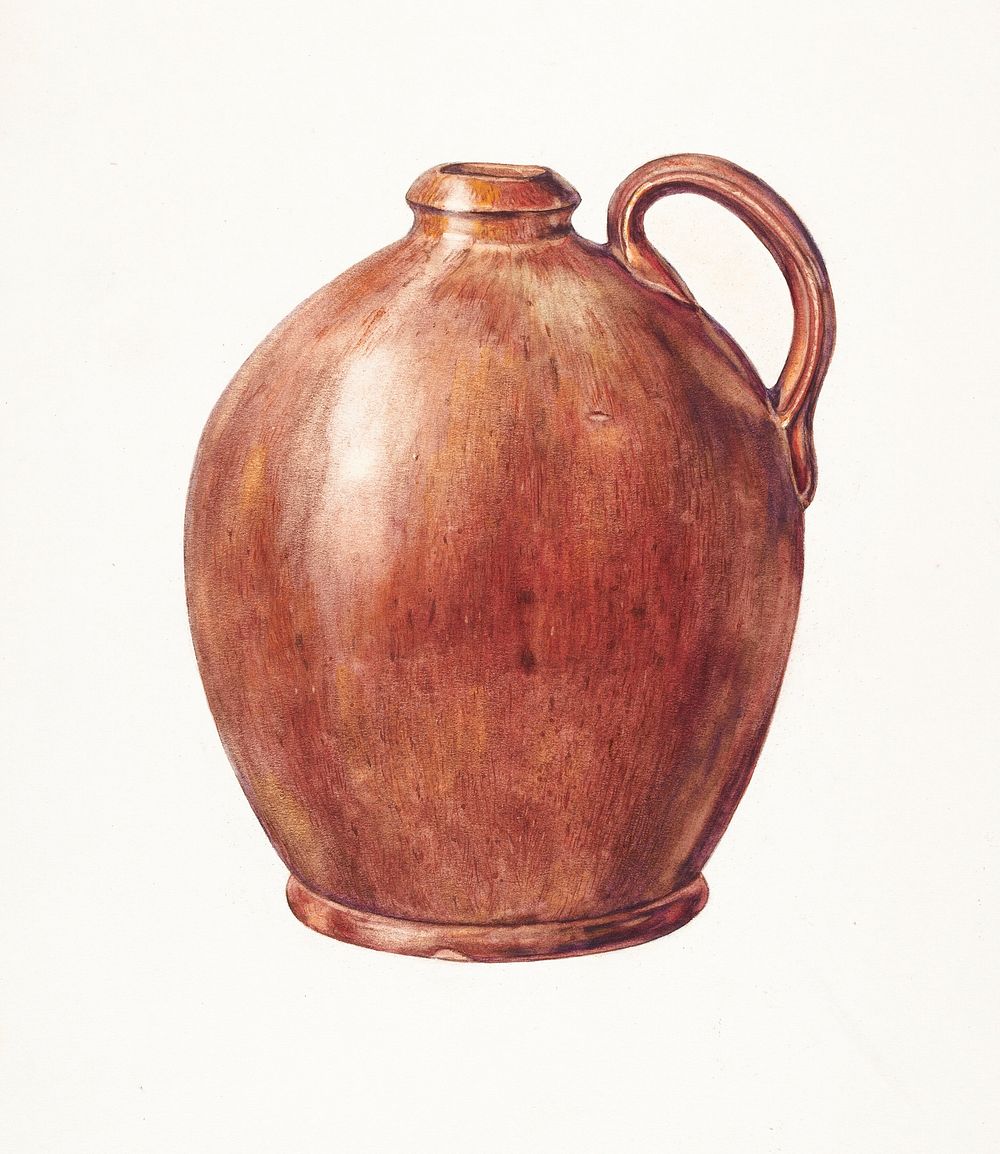 Vinegar Jug (ca.1939) by Francis Law Durand. Original from The National Gallery of Art. Digitally enhanced by rawpixel.