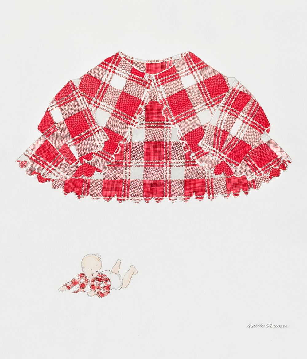 Baby Coat (ca.1937) by Edith Towner. Original from The National Gallery of Art. Digitally enhanced by rawpixel.