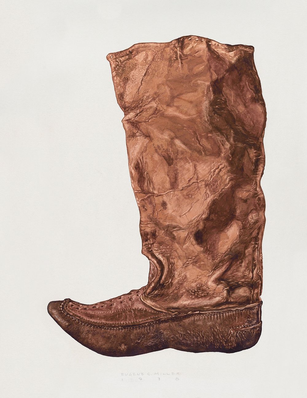 Boot (1938) by Eugene C. Miller. Original from The National Gallery of Art. Digitally enhanced by rawpixel.