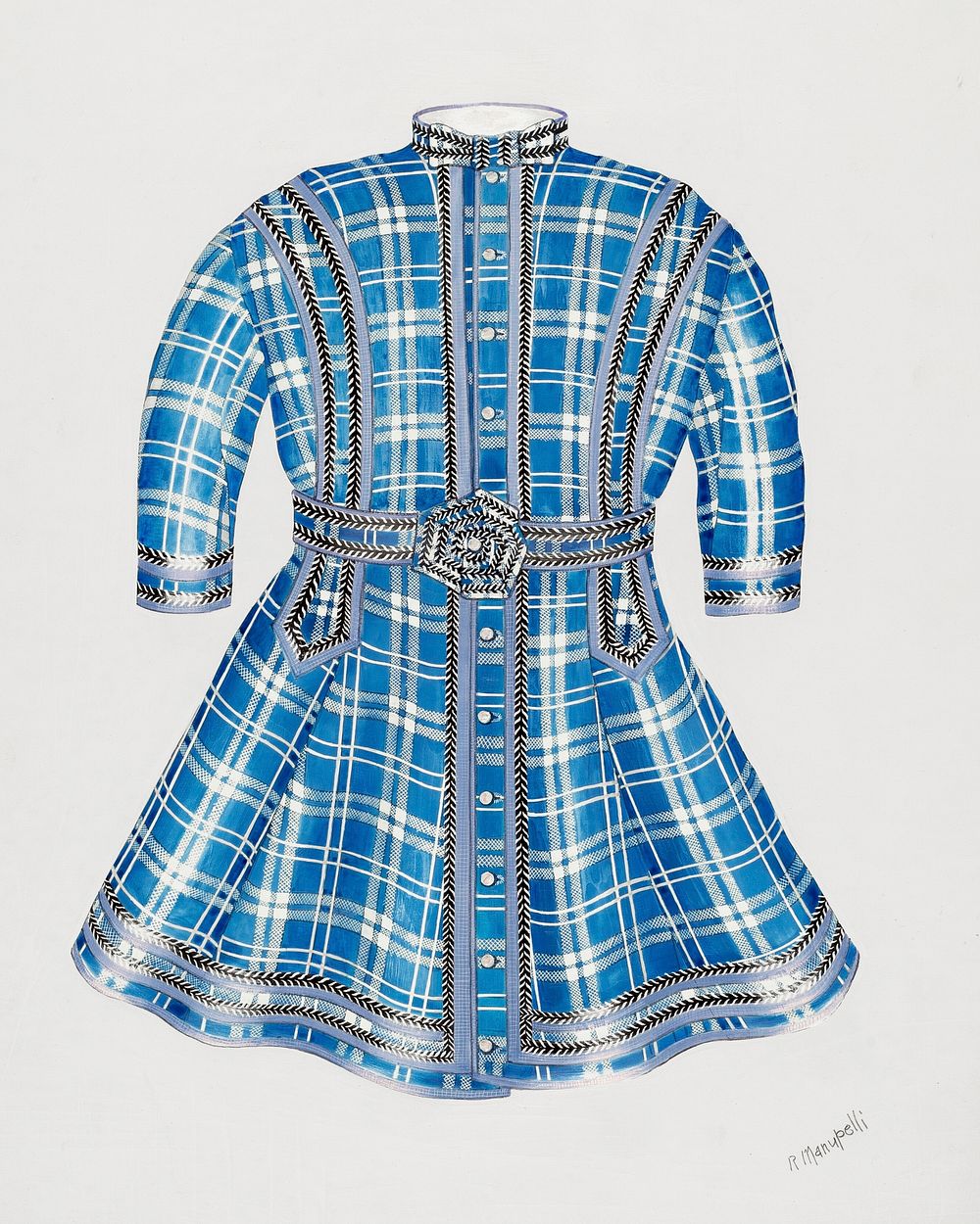 Child's Dress (ca. 1939) by Raymond Manupelli. Original from The National Gallery of Art. Digitally enhanced by rawpixel.