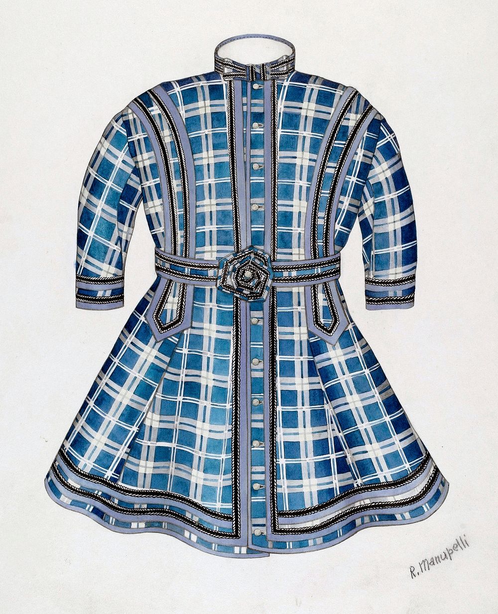Child's Dress (c. 1938) by Raymond Manupelli. Original from The National Gallery of Art. Digitally enhanced by rawpixel.
