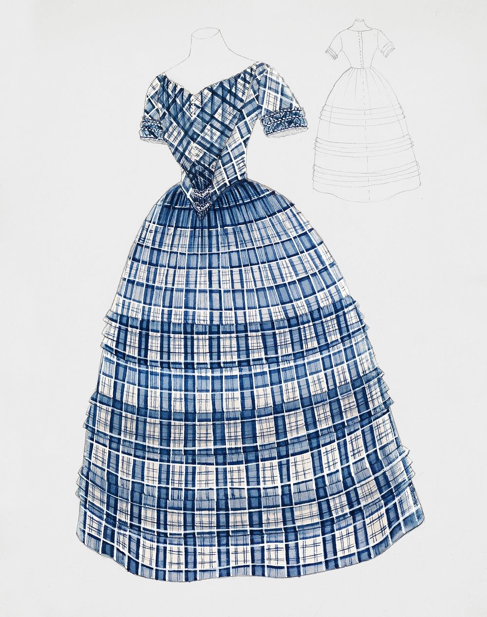 Dress (c. 1936) by Bessie Forman. Original from The National Gallery of Art. Digitally enhanced by rawpixel.