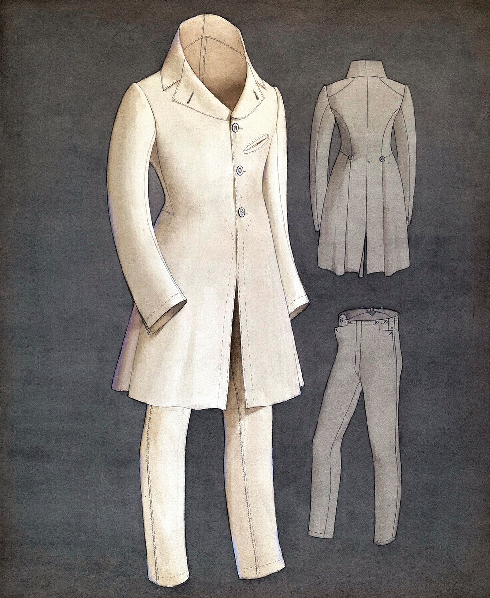 Coat and Trousers (ca. 1937) by Creighton Kay-Scott. Original from The National Gallery of Art. Digitally enhanced by…