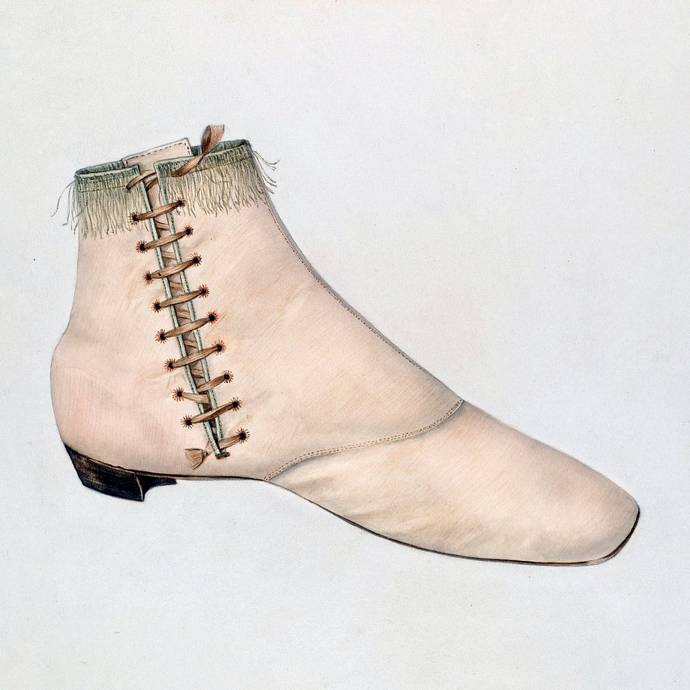 Shoe (1935&ndash;1942) by Virginia Berge. Original from The National Gallery of Art. Digitally enhanced by rawpixel.