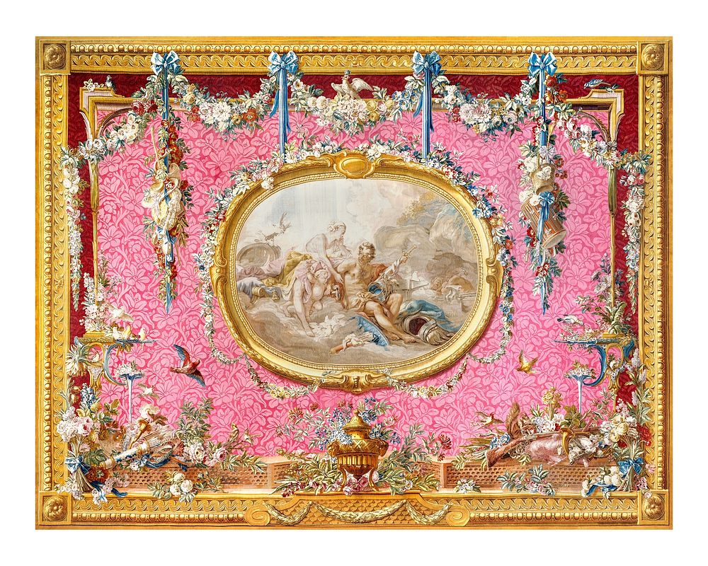 Venus tapestry art print, vintage painting by François Boucher