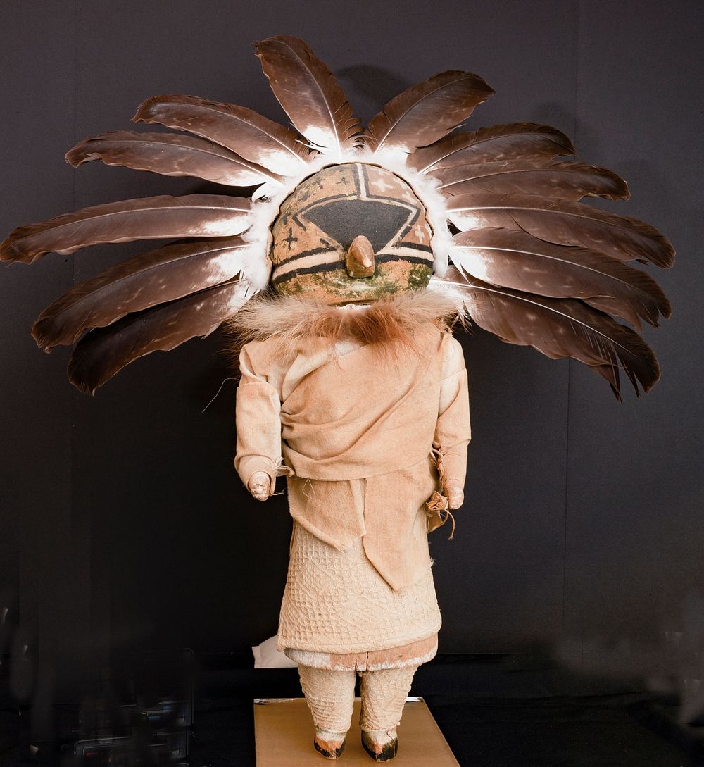A Hopi Indian Ah&ouml;la katsina doll at the Heard Museum in Phoenix, Arizona. Original image from Carol M.…