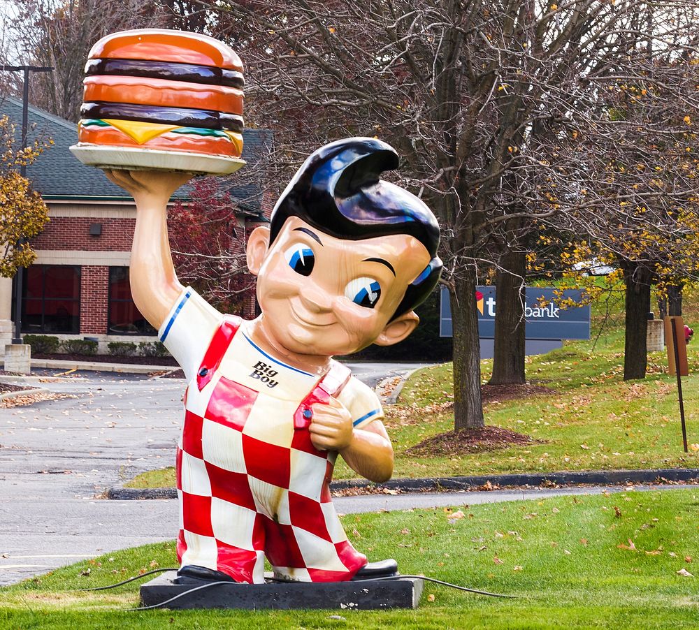 The Big Boy restaurant chain&rsquo;s mascot in Waterford, Michigan. Original image from Carol M. Highsmith&rsquo;s America…