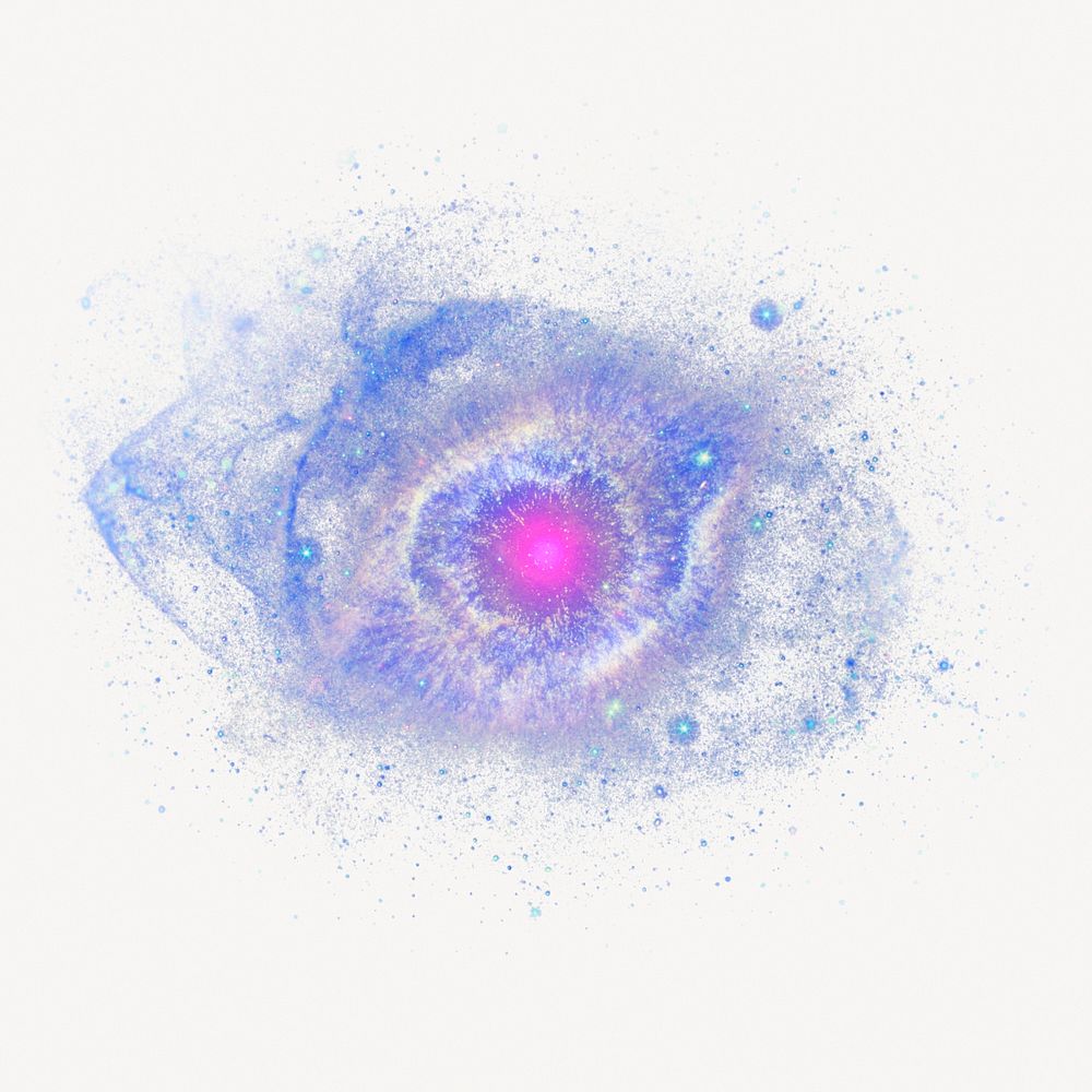 Purple aesthetic galaxy, Helix Nebula psd