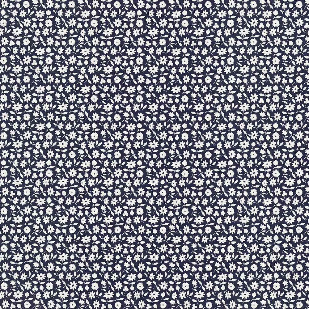 Floral pattern background vector, remixed from artworks by Charles Goy
