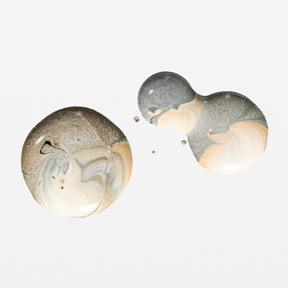 Gold marble swirl psd luxury acrylic paint DIY element experimental art