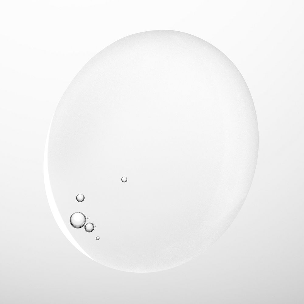 White background round water drop texture