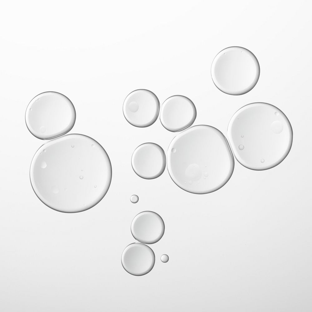 Abstract oil bubble macro shot transparent liquid