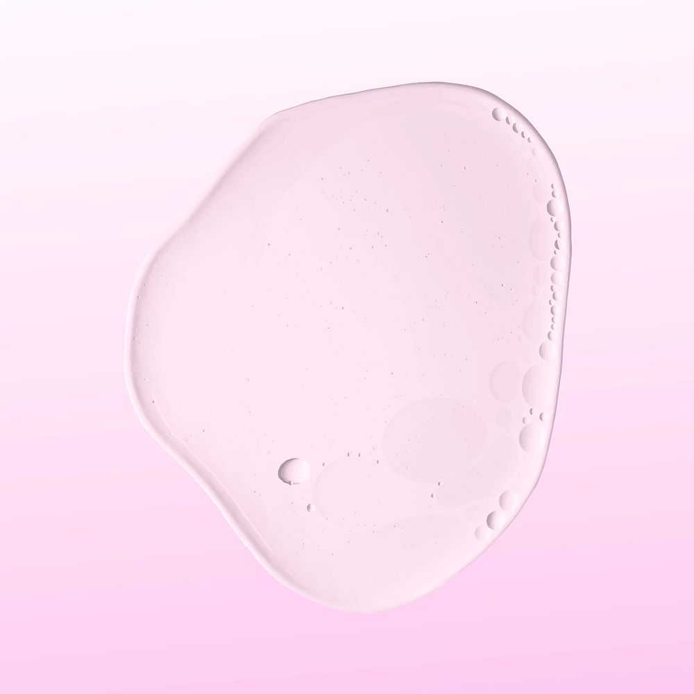 Abstract oil liquid bubble macro shot pink vector