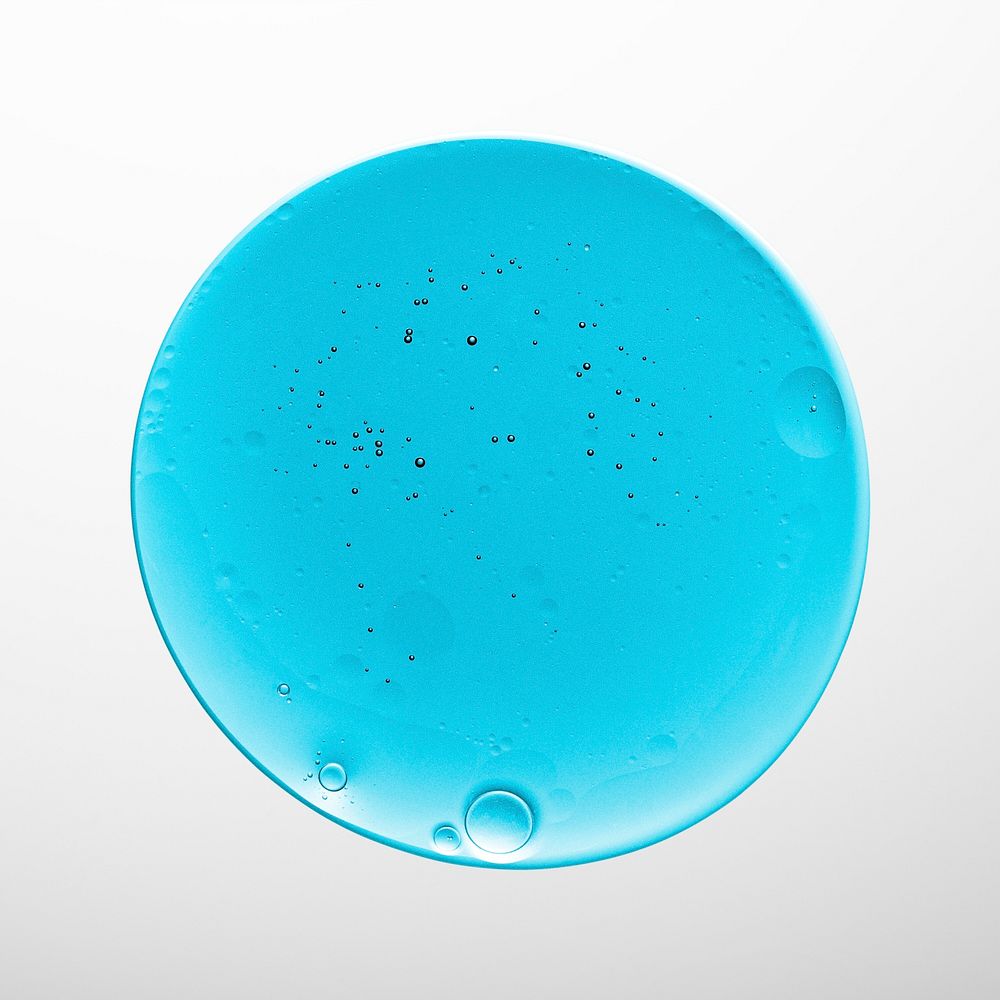Blue round badge psd texture background