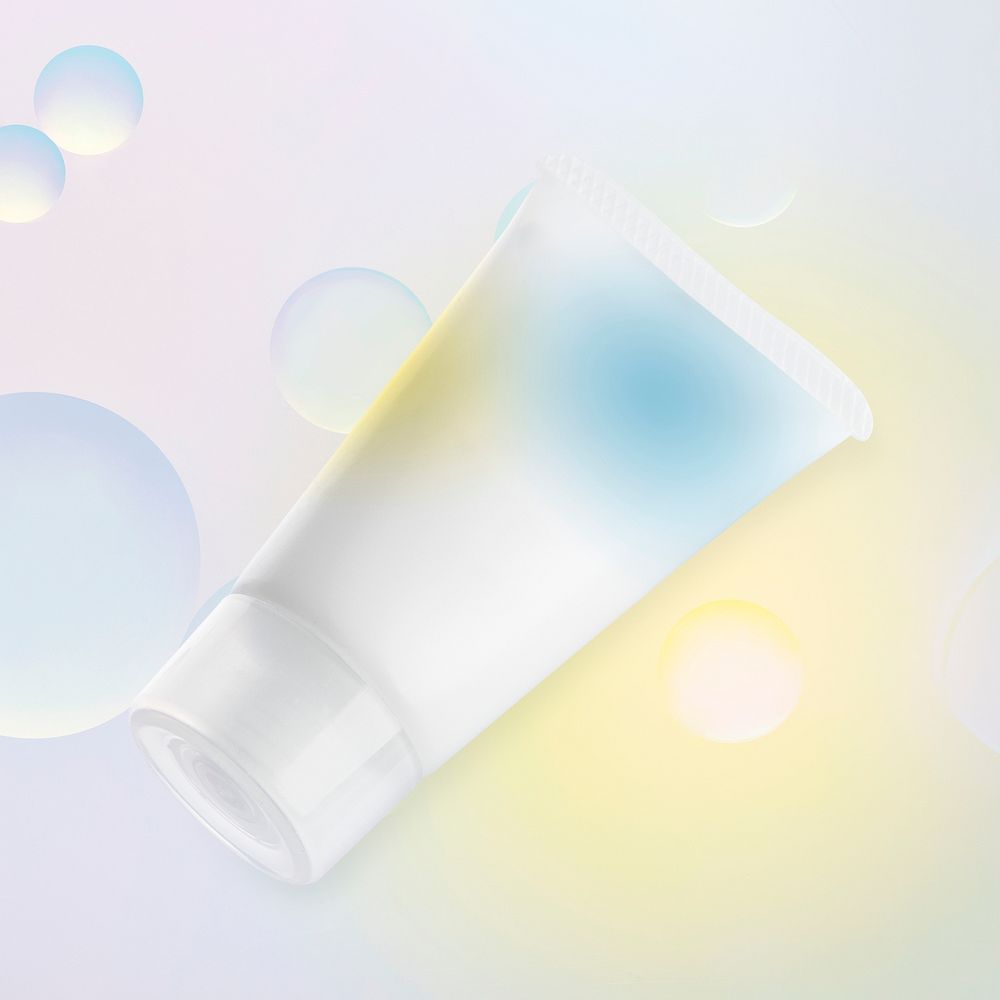 Cosmetic tube product packaging for beauty and skincare