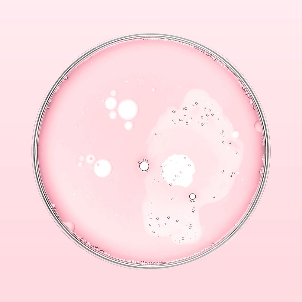 Pink round badge vector texture background