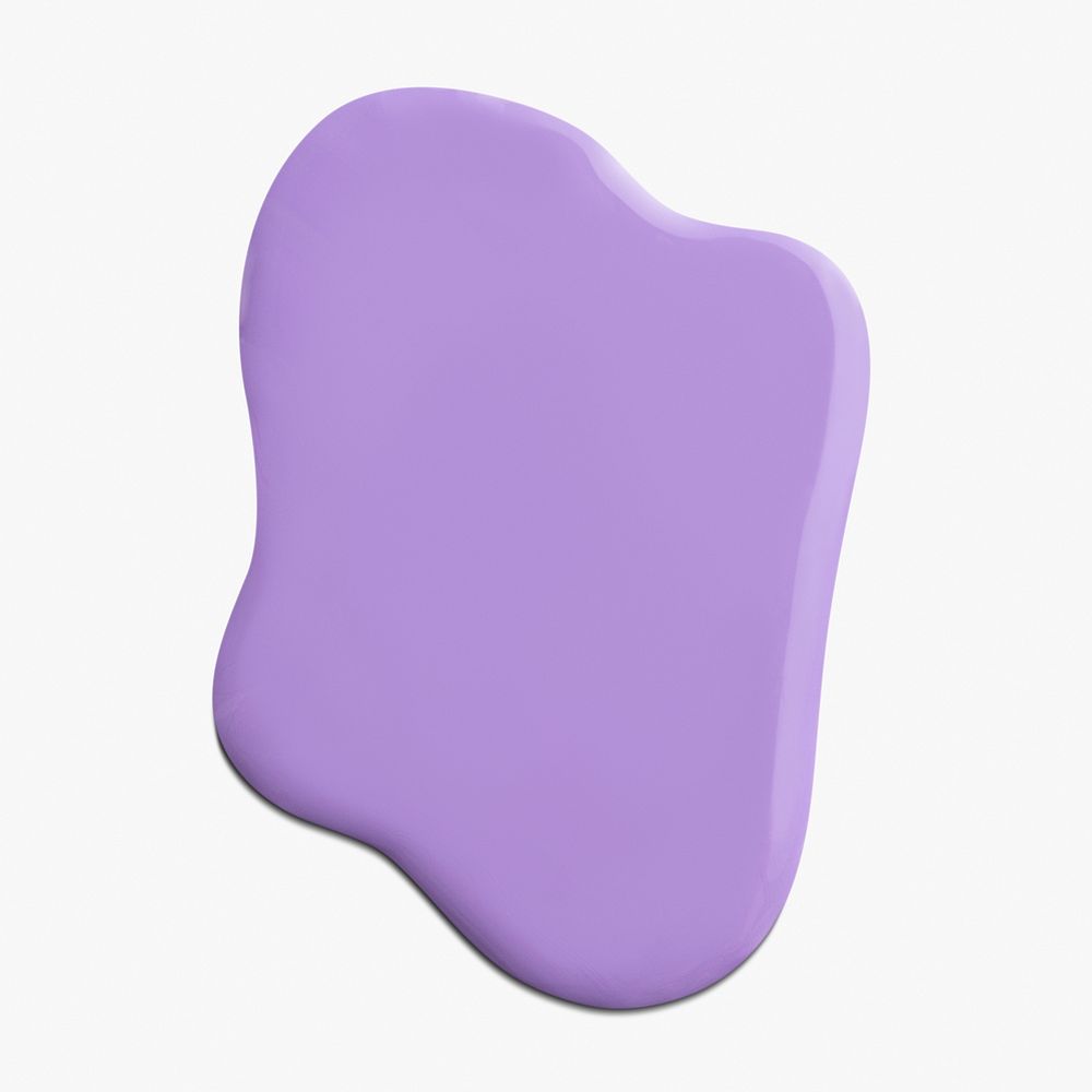 Acrylic paint drop in purple
