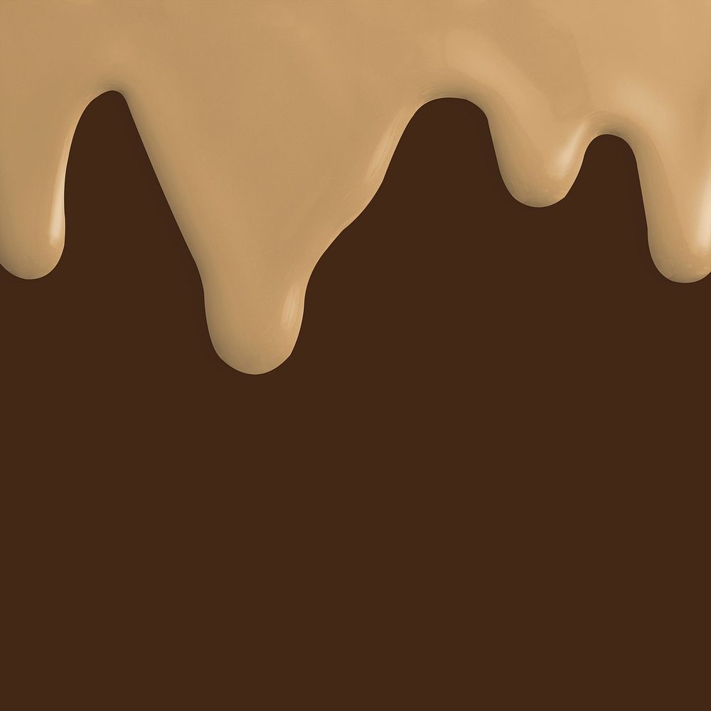 Nude dripping paint psd background in brown