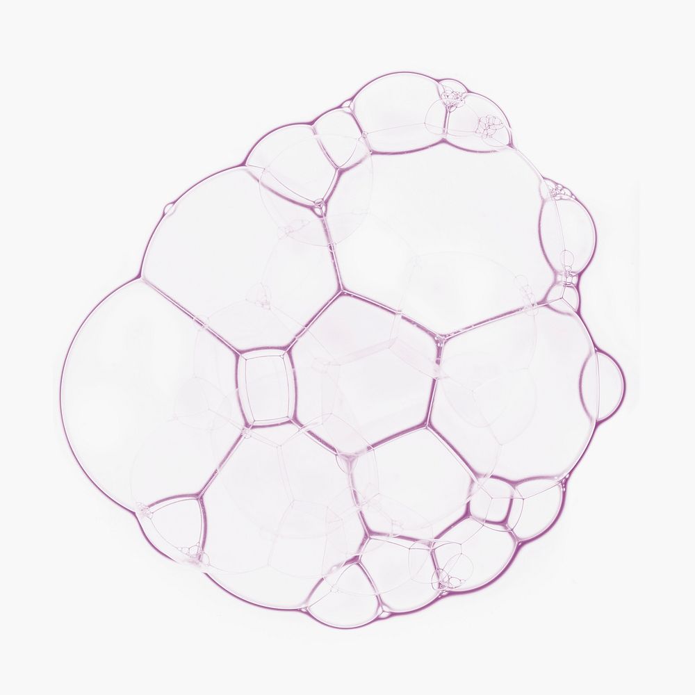Purple bubble art element graphic