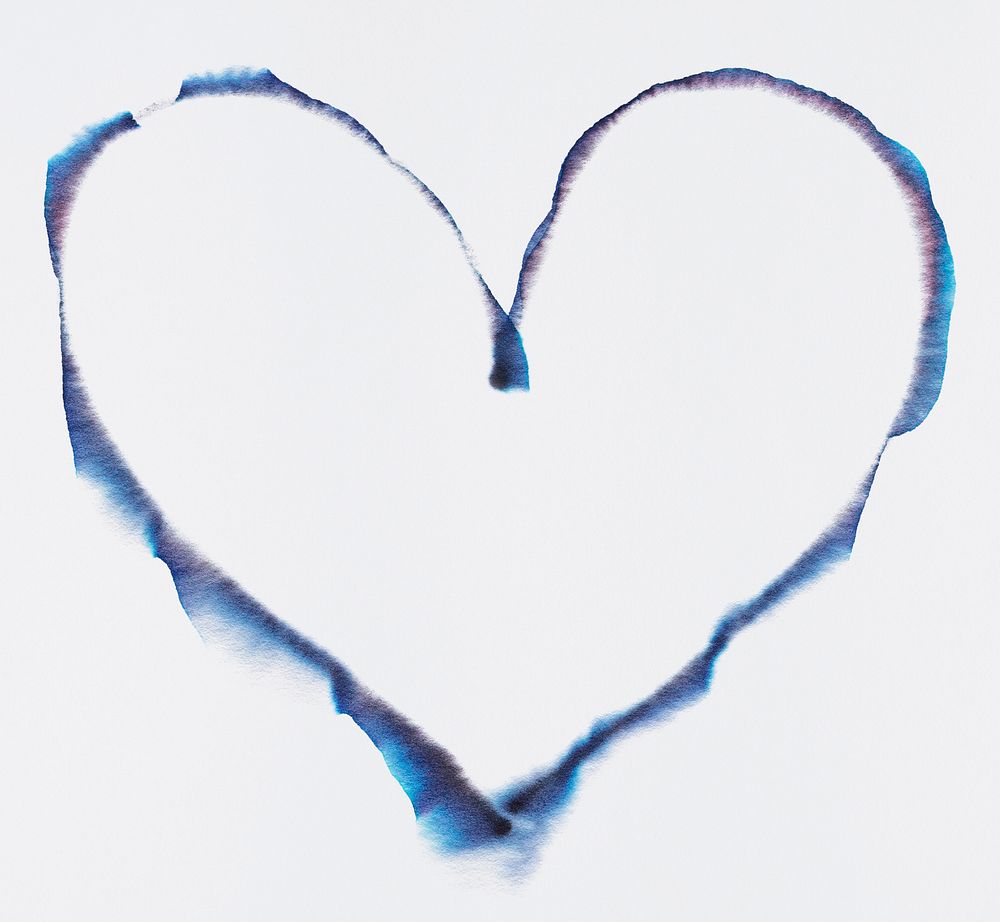 Aesthetic heart chromatography art element