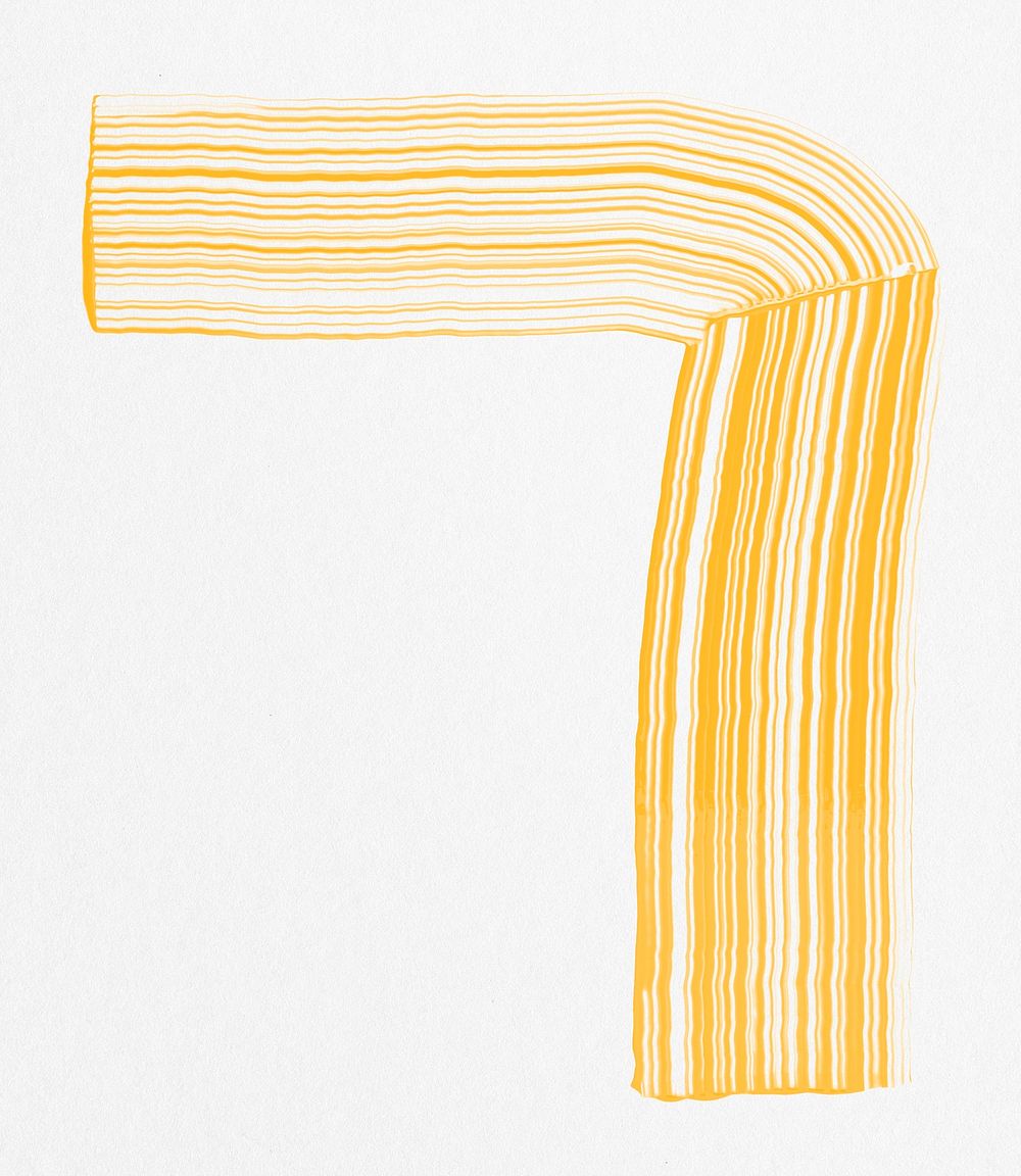 Yellow comb painted texture raked abstract DIY graphic experimental art