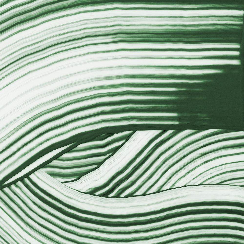 DIY waved textured background in green experimental abstract art