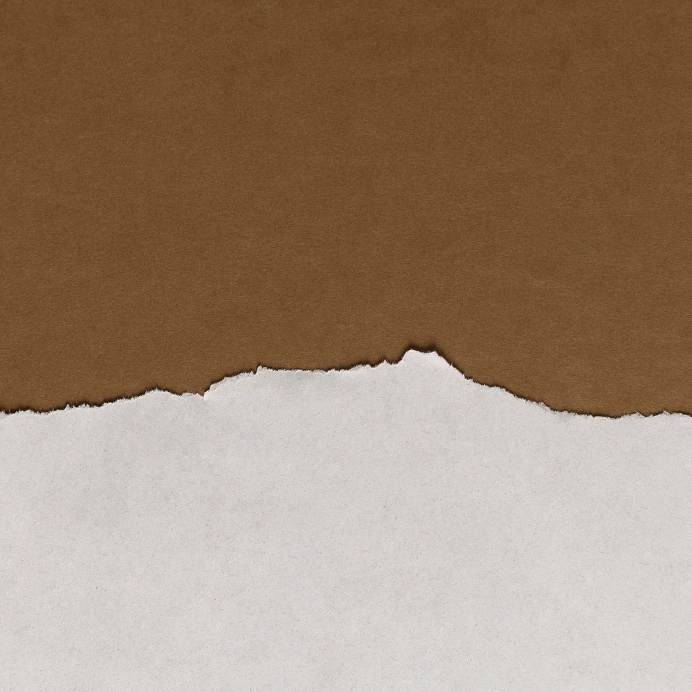Torn brown paper border on handmade earth tone background