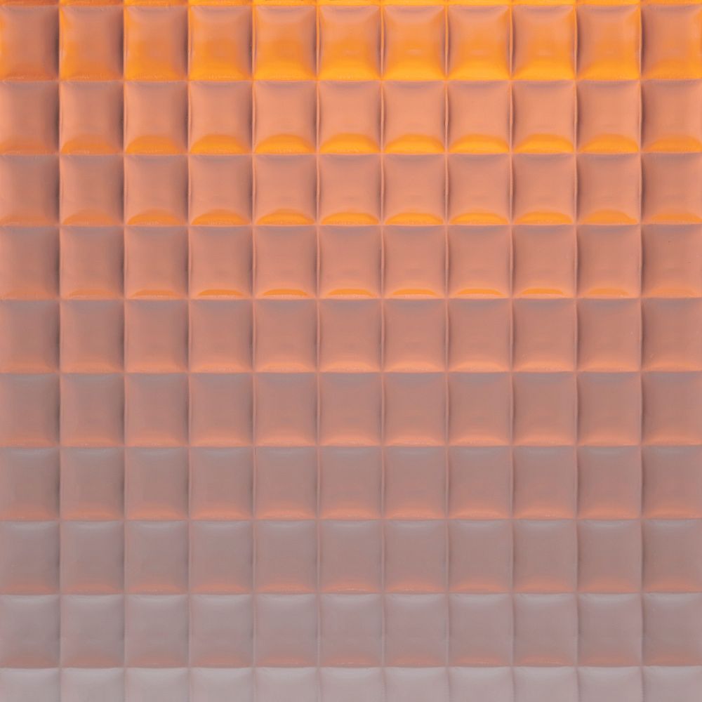 Orange product backdrop with patterned glass