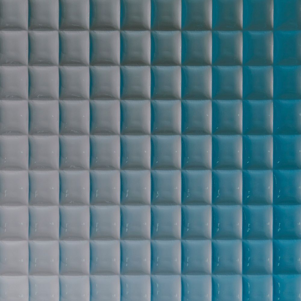 Blue product backdrop with patterned glass