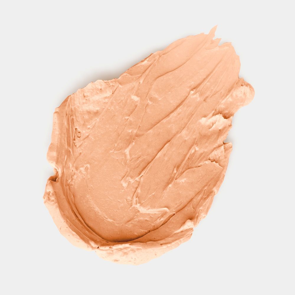 Pastel orange cream smear texture