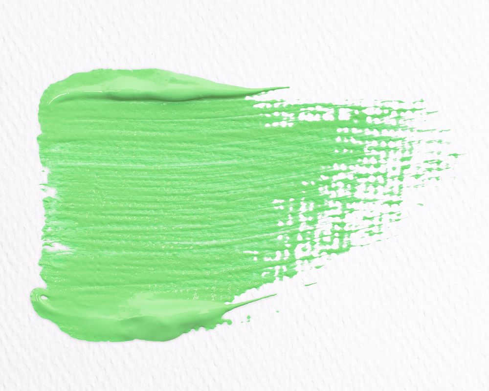 Green paint smudge textured brush stroke creative art graphic