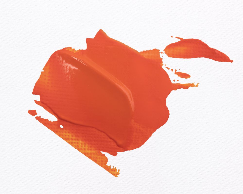 Orange paint smudge textured psd brush stroke creative art graphic