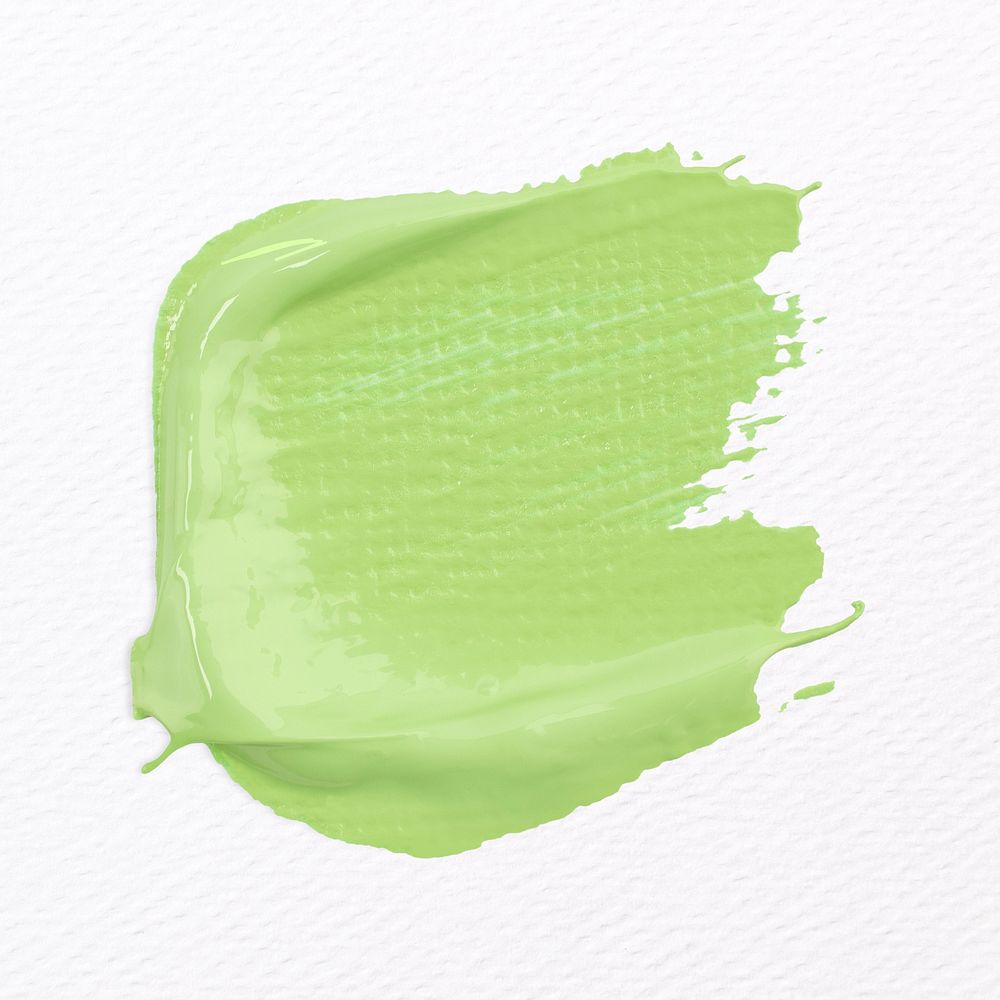 Green paint smudge textured brush stroke creative art graphic