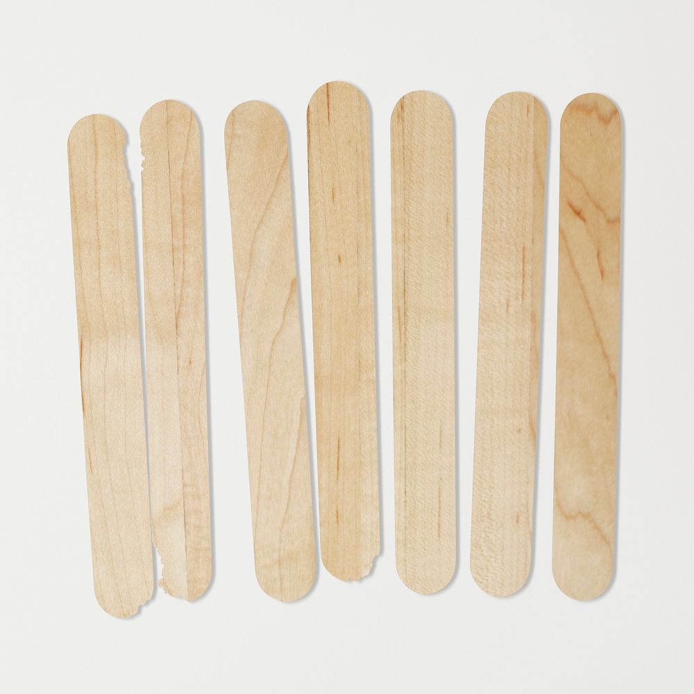 Wooden popsicle garden markers set