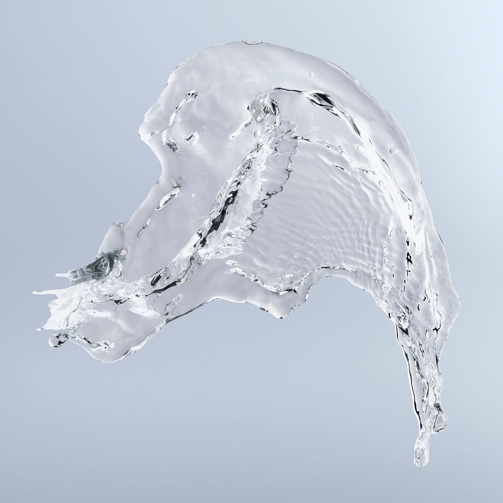 Splashing water texture background, transparent liquid