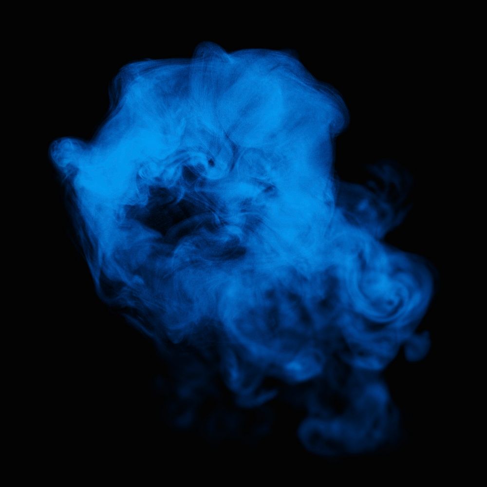 Smoke textured effect psd, in blue design