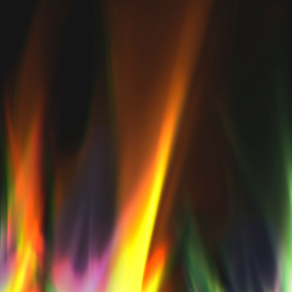 Light leaks background, colorful film burn on black background psd