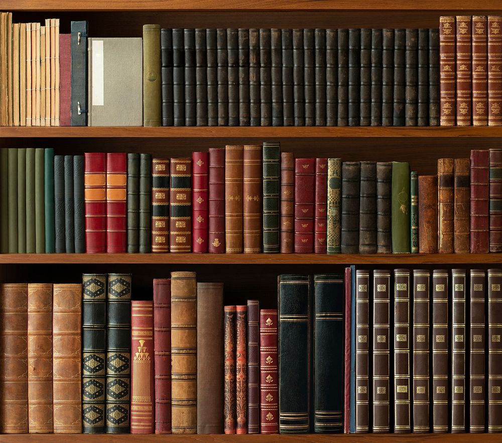 Antique book library collection, vintage | Premium Photo - rawpixel