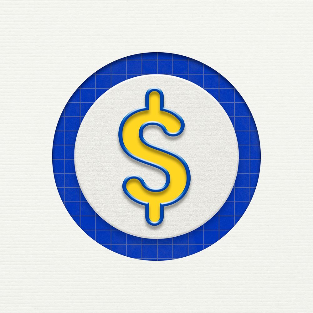 Dollar currency business psd graphic for marketing