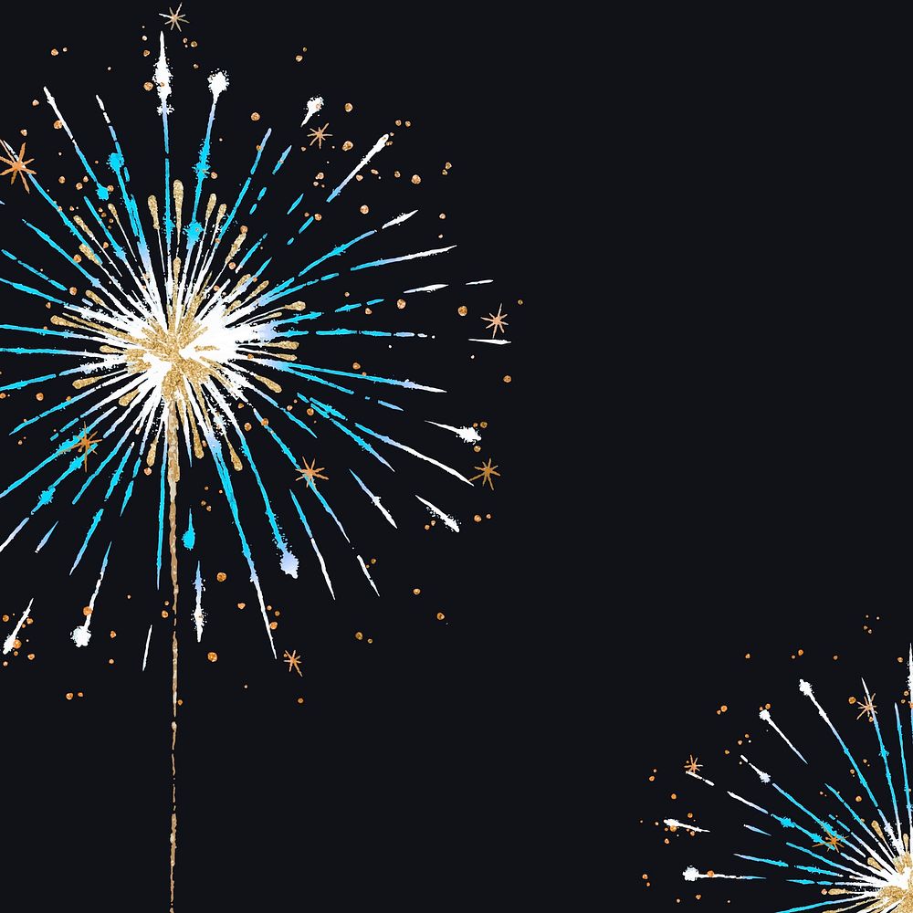 Colorful fireworks background vector in celebration theme
