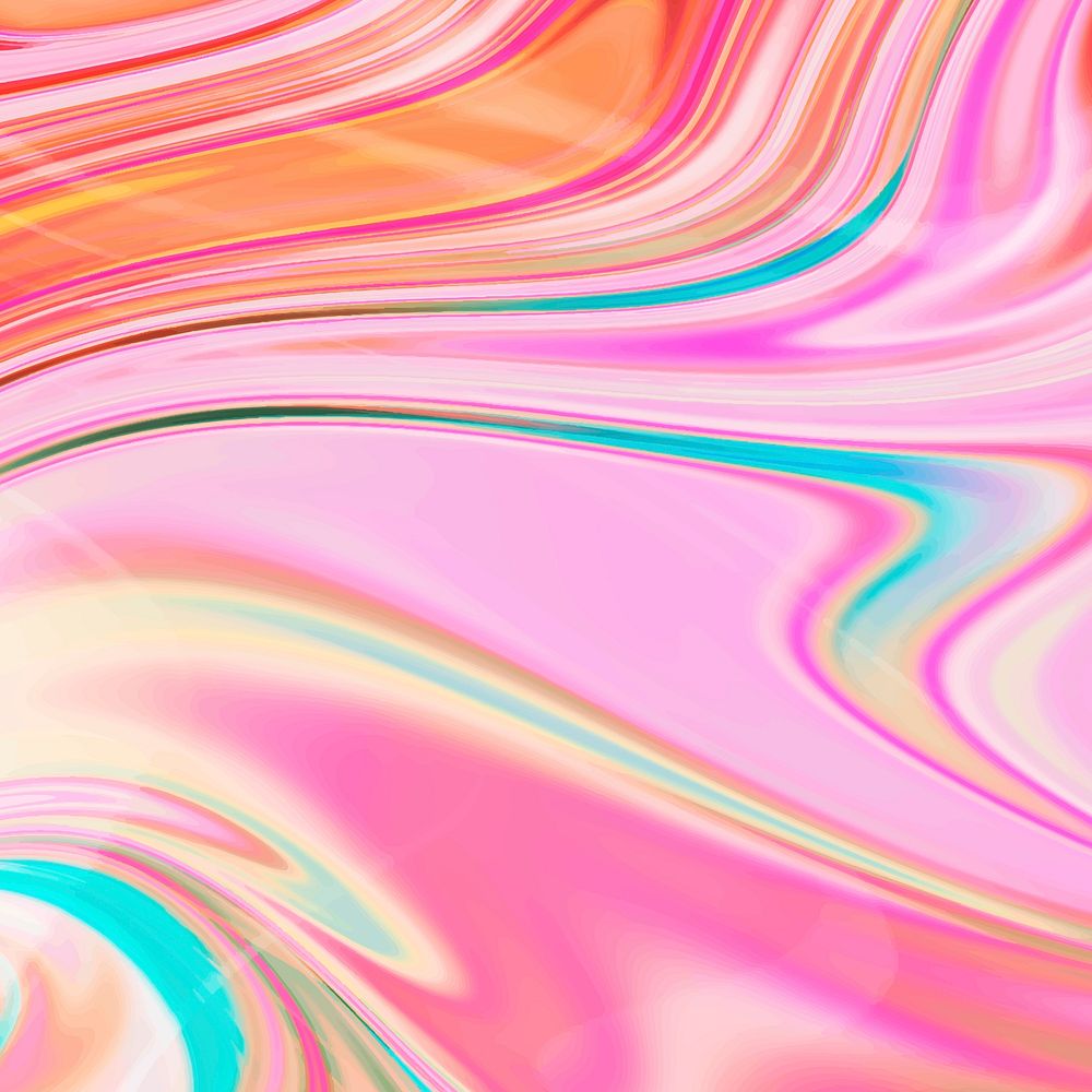 Pink liquid marble background vector