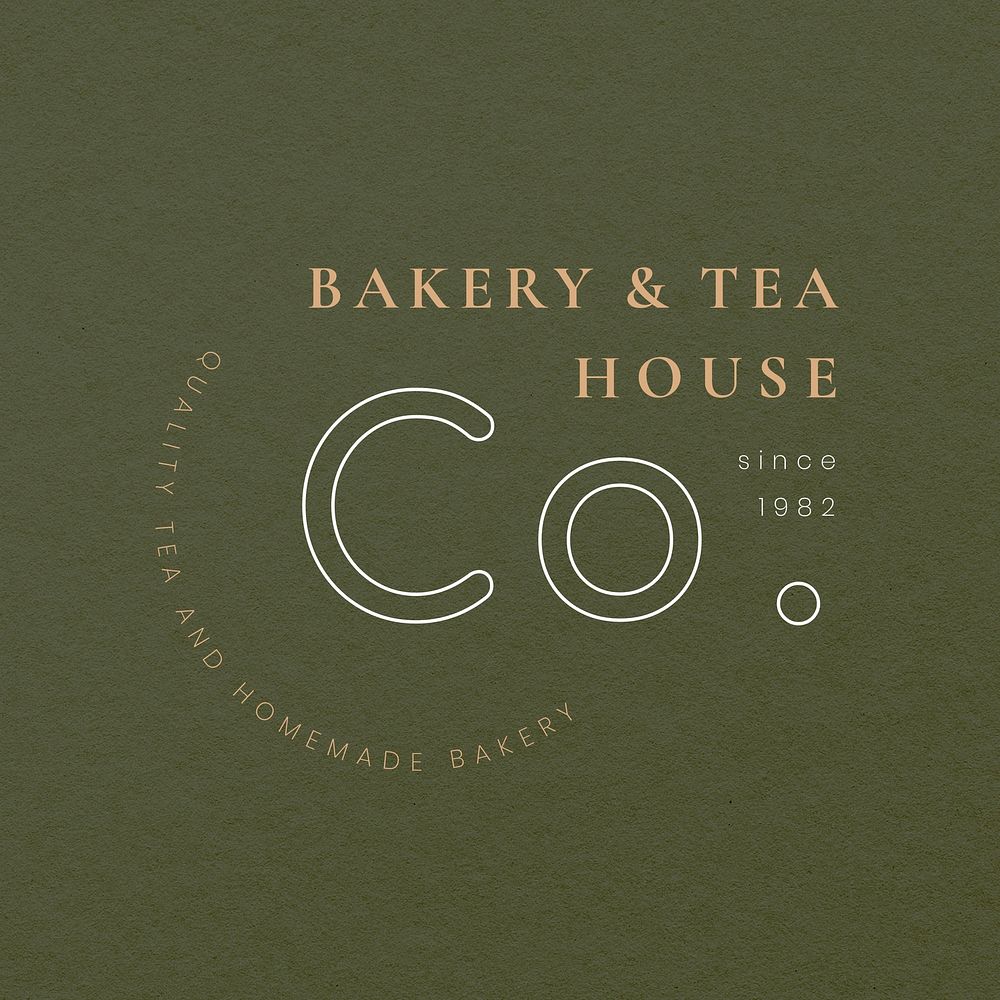 Cafe vintage logo template psd set, remixed from public domain artworks