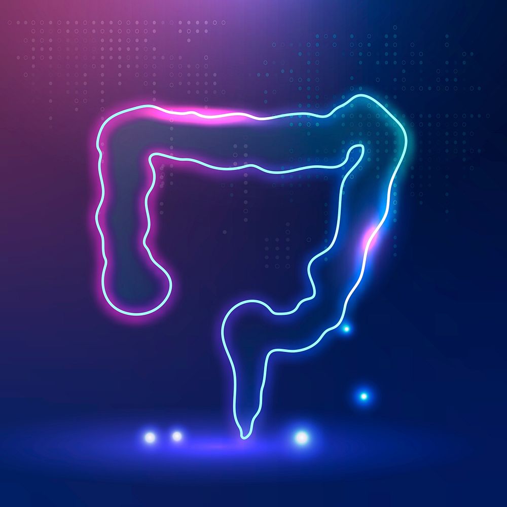 Intestine icon psd for digestive system healthcare