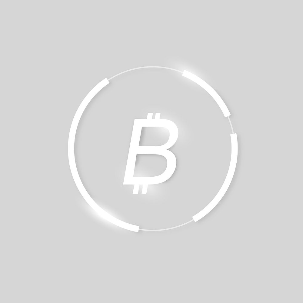 Bitcoin icon psd money currency symbol
