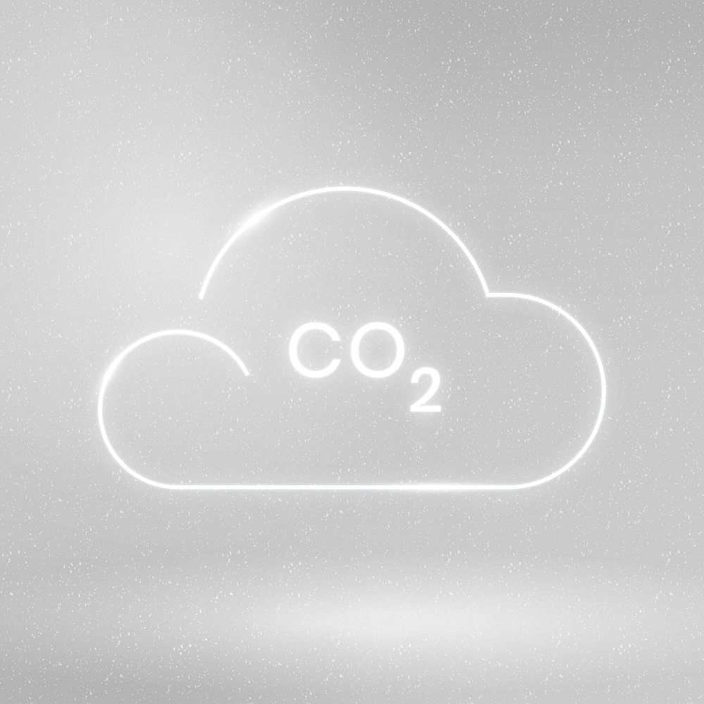 CO2 smog icon psd environmental conservation symbol