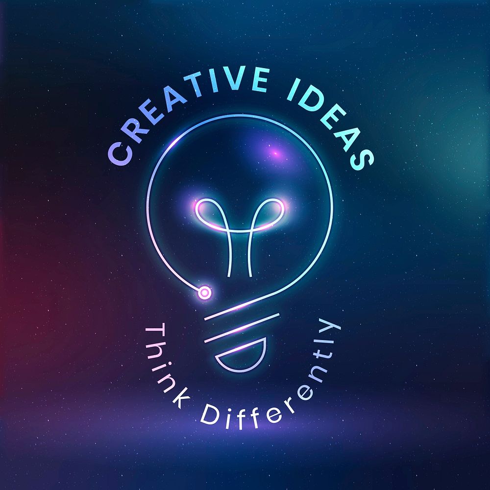 Creative ideas logo template vector education technology with light bulb graphic